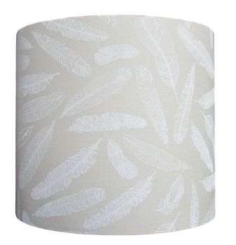 White feather lampshade