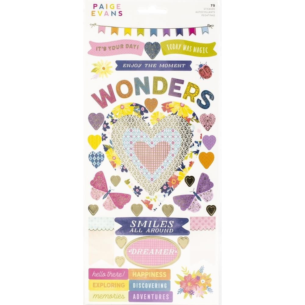 Paige Evans Wonders Cardstock Stickers