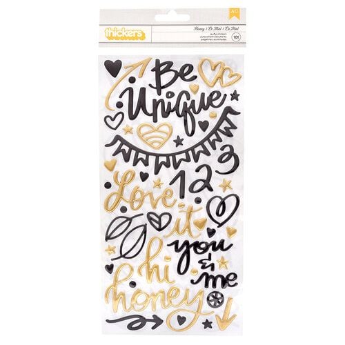 Wild Flower & Honey Phrase Stickers