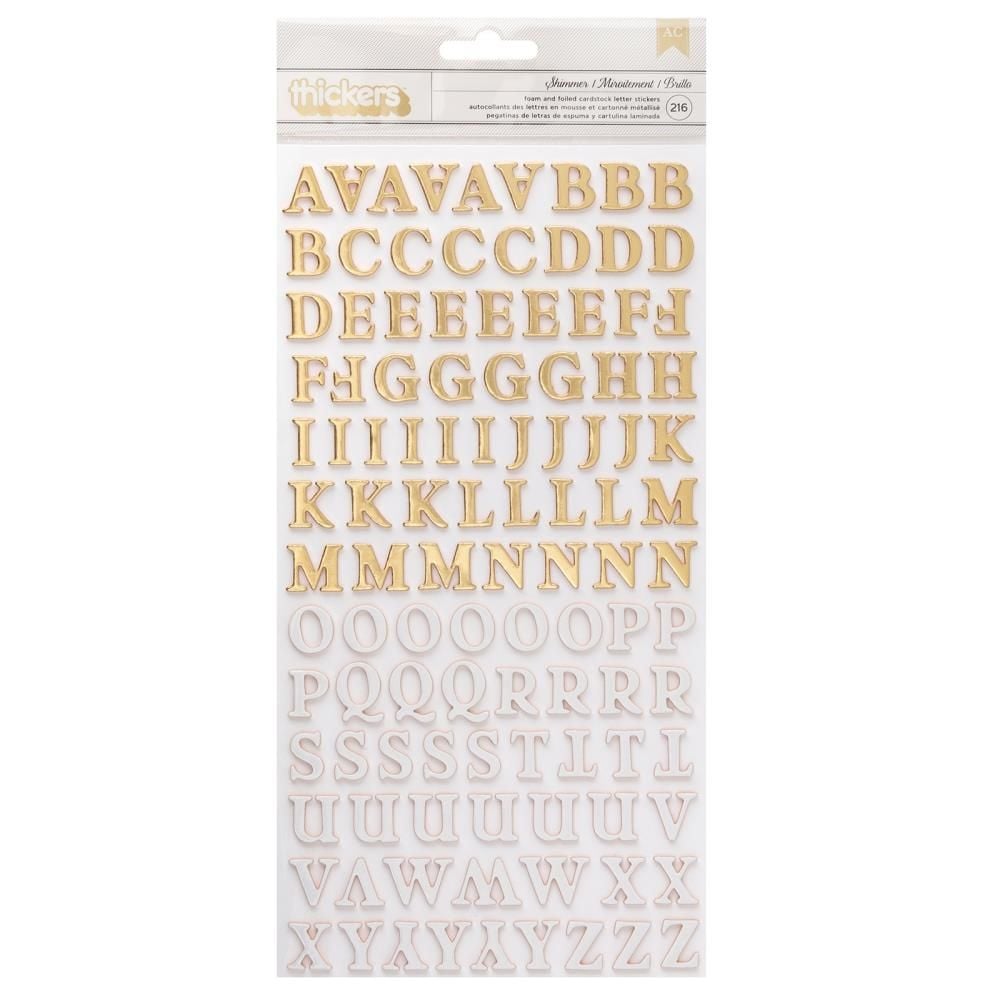 Woodland Grove Shimmer Alpha Stickers