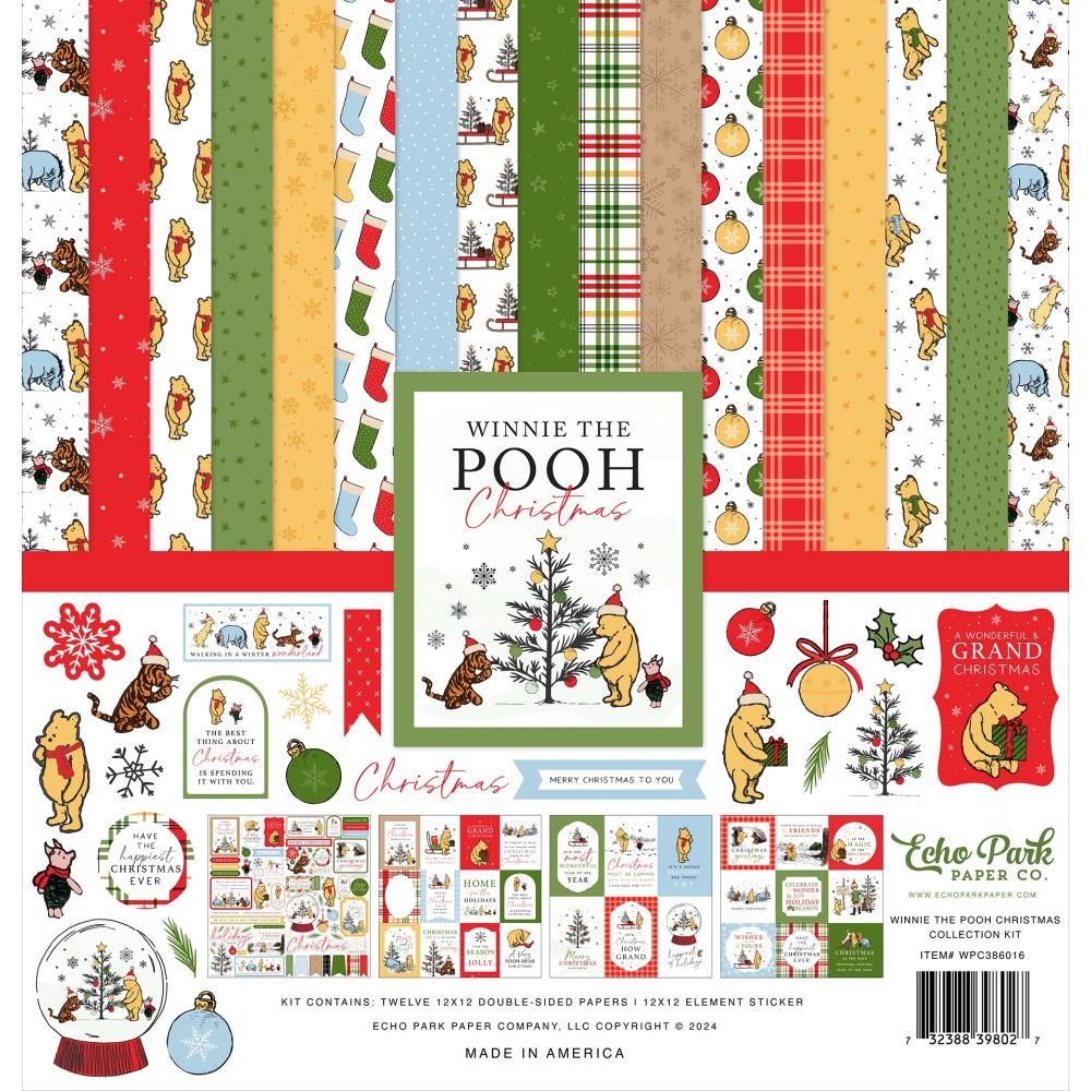 Winnie The Pooh Christmas Scrapbook Kit