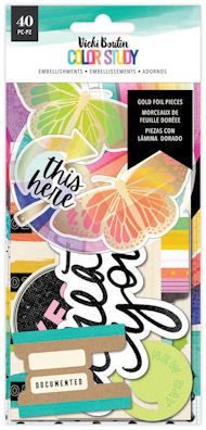 Color Study Gold Foil Ephemera