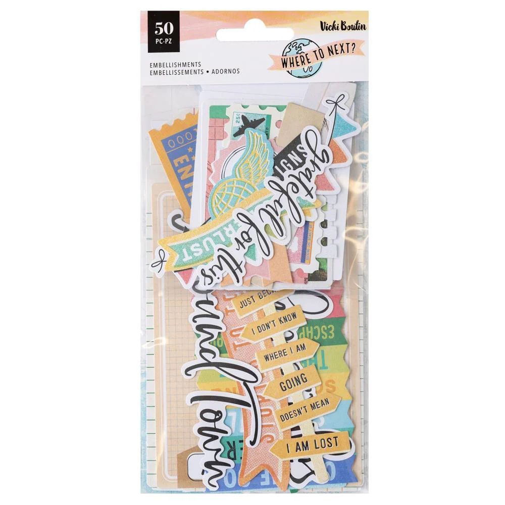 Where to Next Ephemera Die-cuts