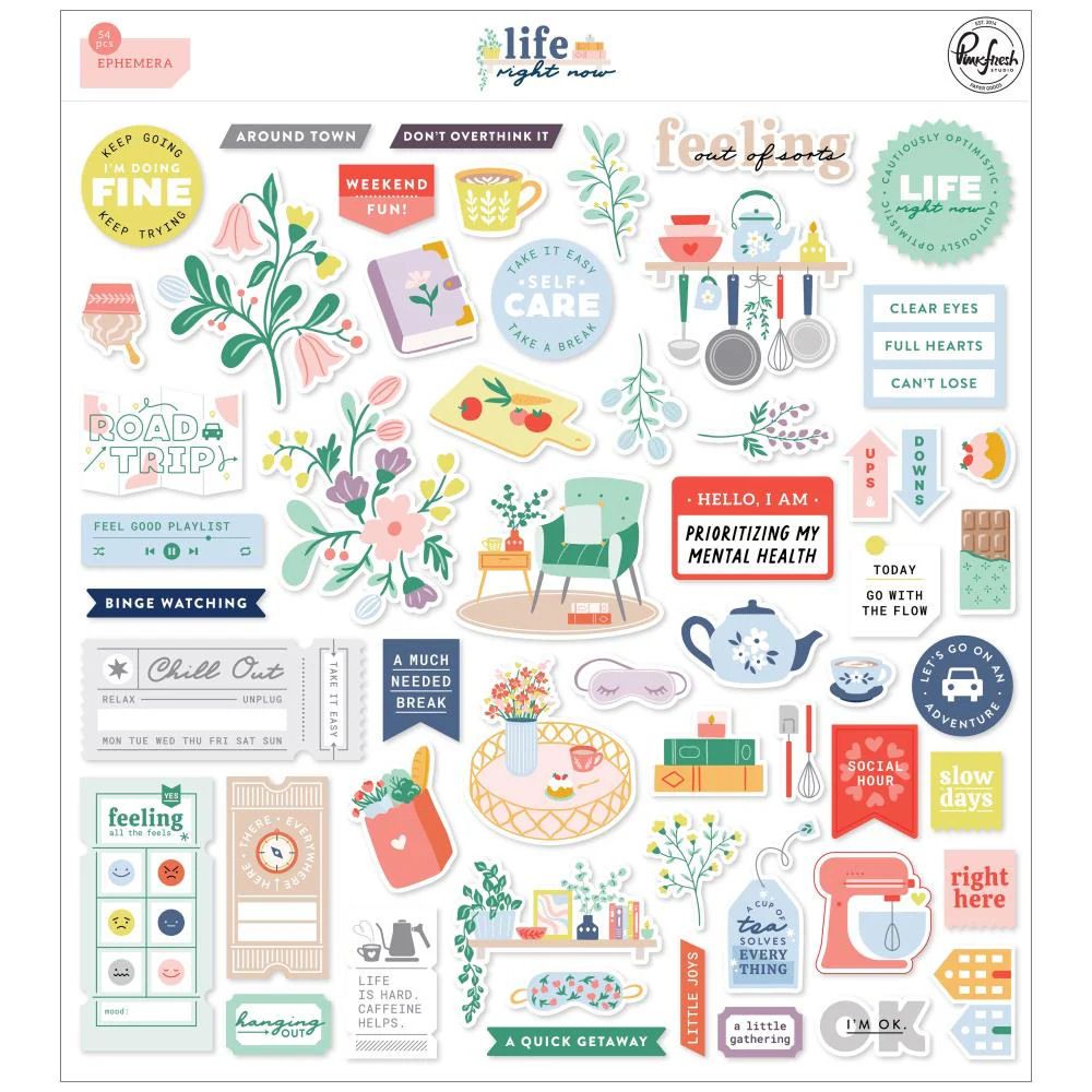 Life Right Now Ephemera Die-cuts