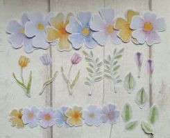 Spring Florals Ephemera Die-cuts