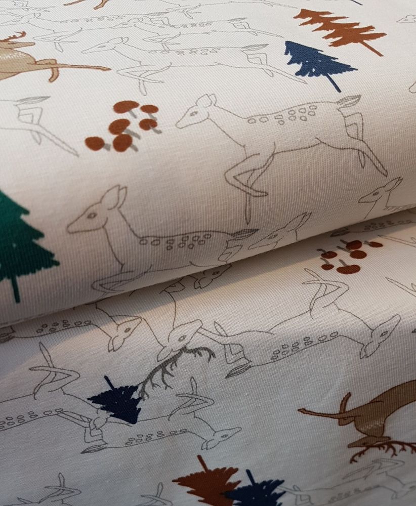 Katia Forest Stag cotton jersey