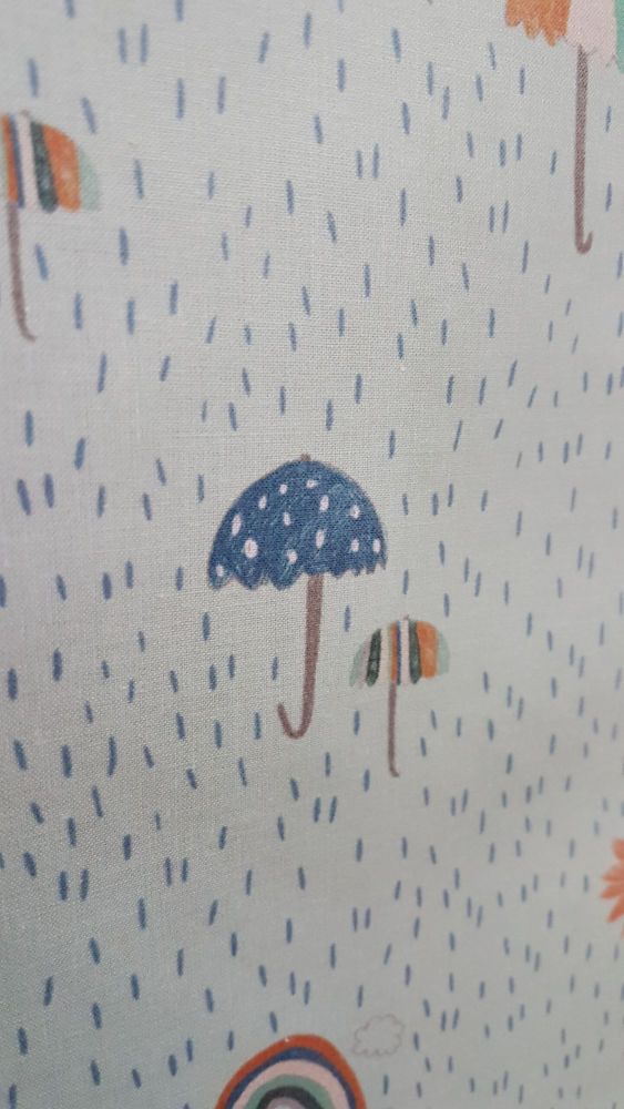 KATIA MINT GREEN CHILDREN'S RAIN WATERPROOF FABRIC