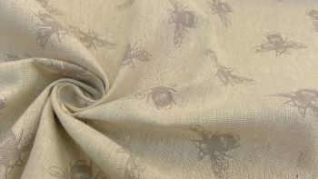 TAUPE BEE NATURAL LINEN STYLE CANVAS