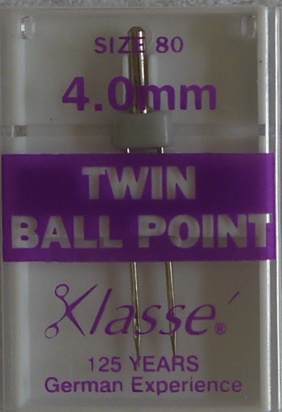  TWIN BALL POINT  MACHINE NEEDLES  80/12  4.0MM 