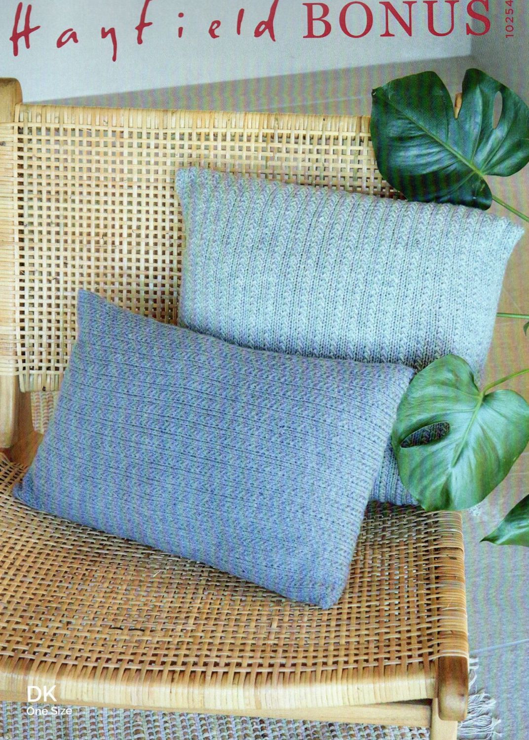 10254 - CUSHION PATTERN BY HAYFIELD IN DOUBLE KNIT