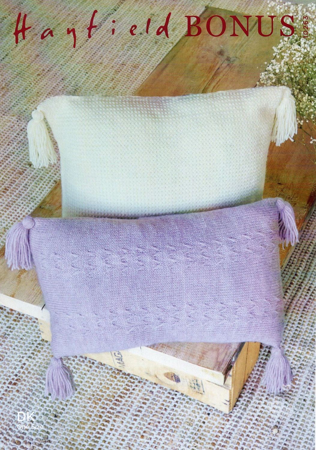 10263 - CUSHIONS BY HAYFIELD IN DOUBLE KNIT YARN