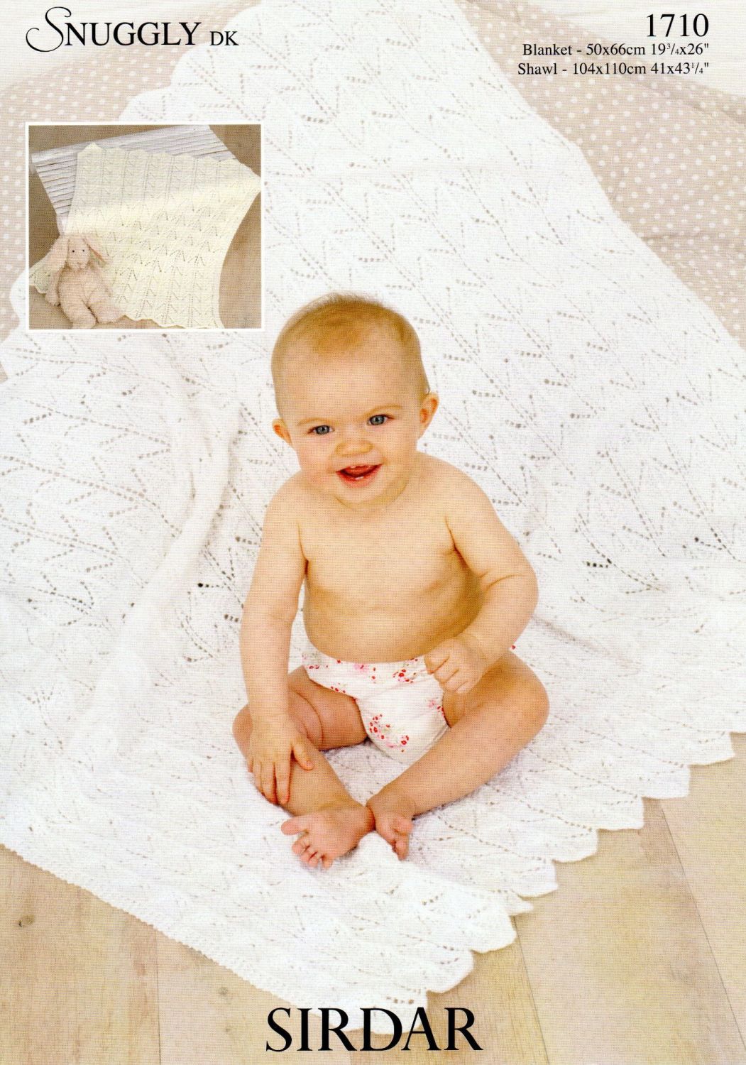 1710 - BLANKET AND SHAWL BY SIRDAR IN DOUBLE KNIT