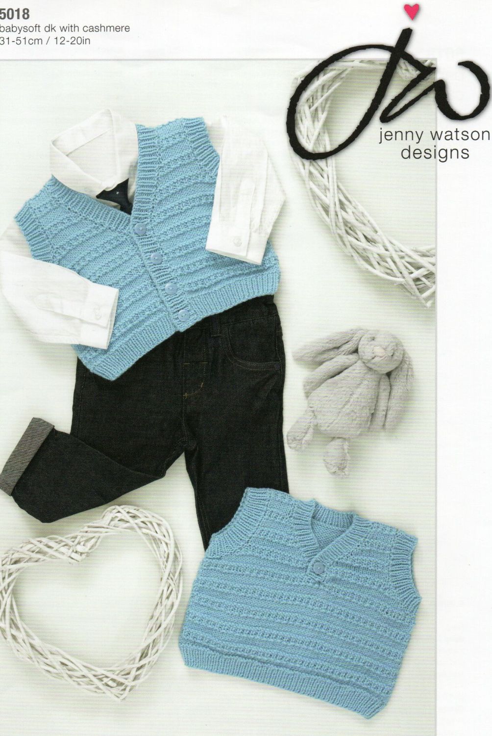 5018 -SLIPOVER AND WAISTCOAT BY JENNY WATSON IN DOUBLE KNIT