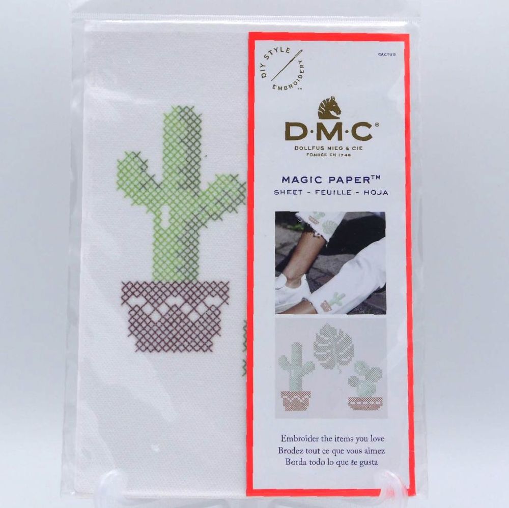 MAGIC PAPER - CROSS STITCH 'CACTUS' BY DMC 