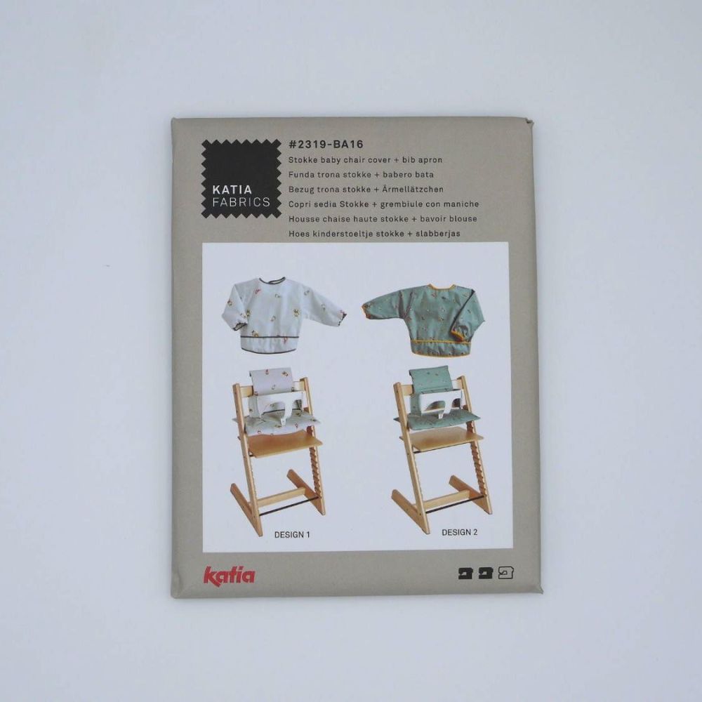  STOKKE BABY CHAIR COVER AND BIB APRON 2319-BA16 DRESSMAKING PATTERN, BY KA