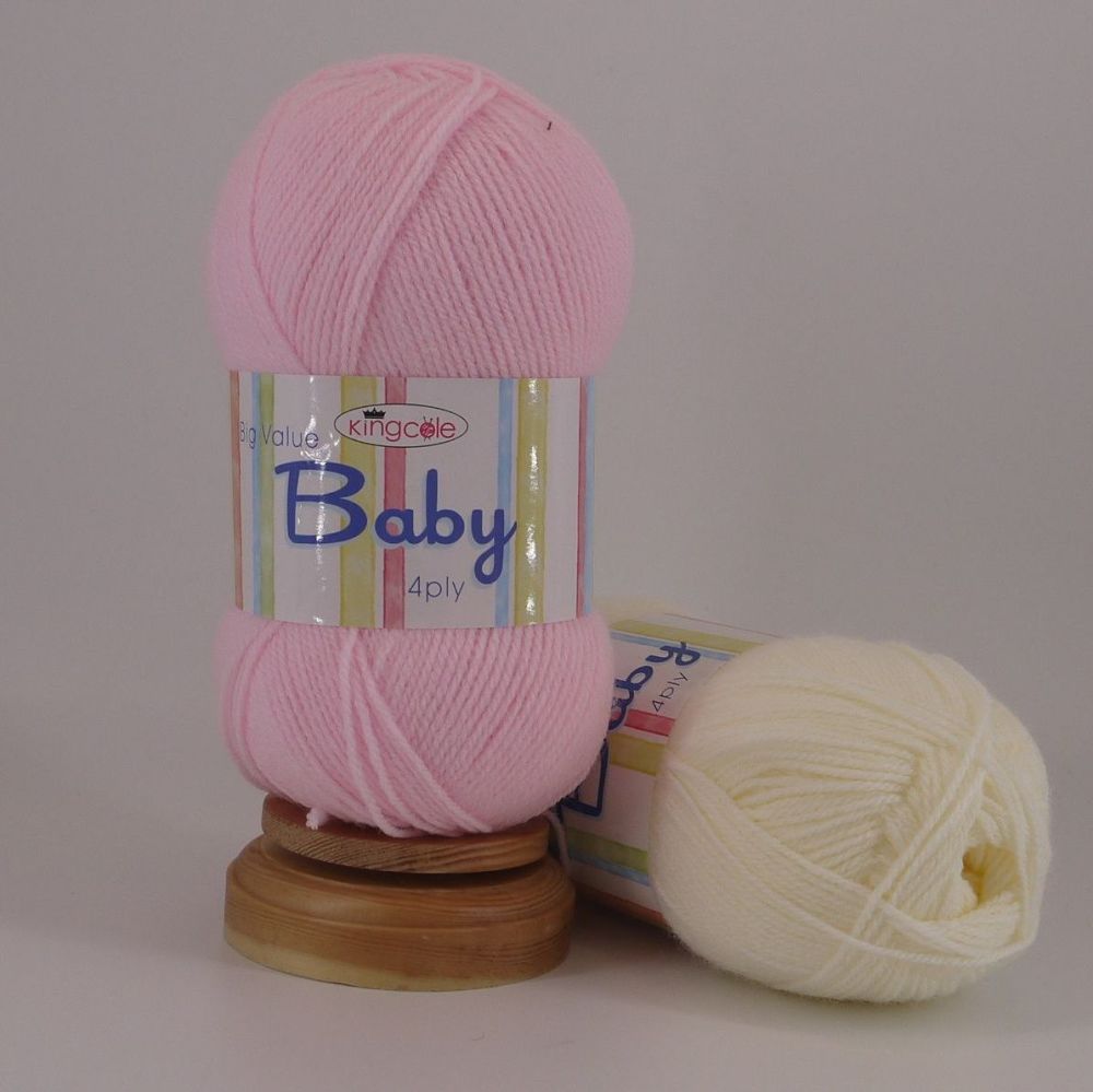 BABY 4 PLY -   BY  KING  COLE  A BEAUTIFUL SOFT YARN 