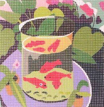GOLDFISH AFTER MATISSE   DMC TAPESTRY CANVAS