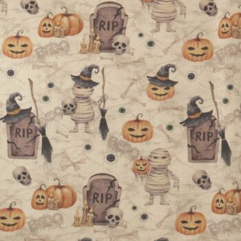 'GRUELING GRAVEYARD' - 100% ORGANIC COTTON- HALLOWEEN