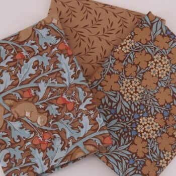 'HAZEL SLEEPY SQUIREL'- 100% COTTON- TILDA FAT QUARTER BUNDLE