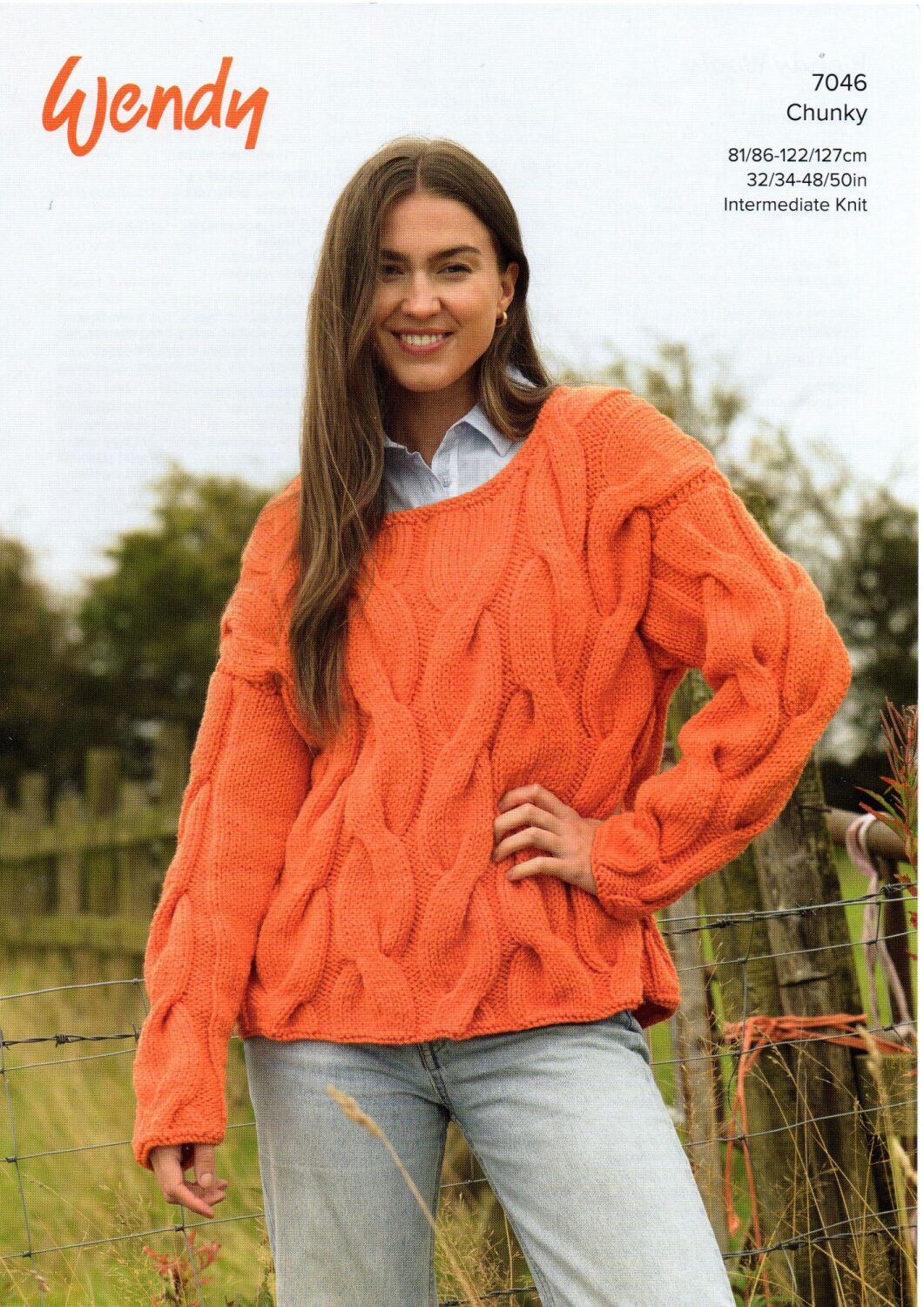 7046 SWEATER KNITTING PATTERN BY WENDY