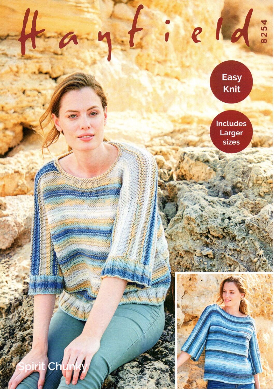 8254 SWEATERS KNITTING PATTERN BY HAYFIELD