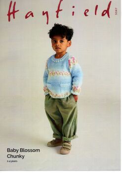 5567 CHILDRENS SWEATER KNITTING PATTERN BY HAYFIELD