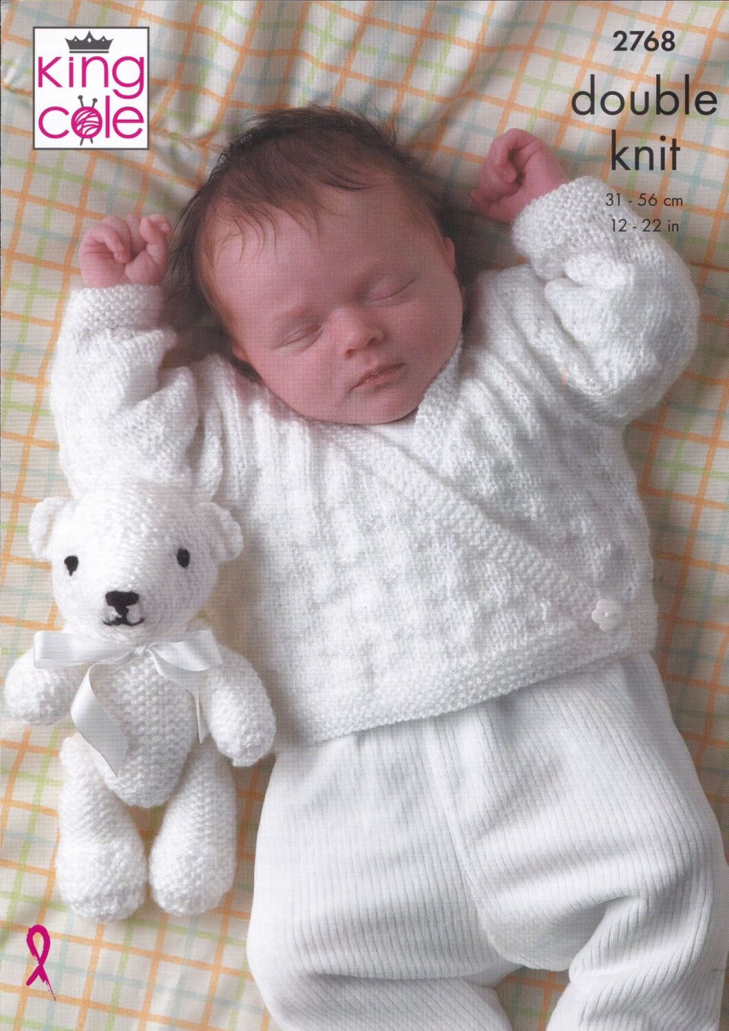 2768 SWEATER, CARDIGANS AND TEDDY KNITTING PATTERN BY KING COLE