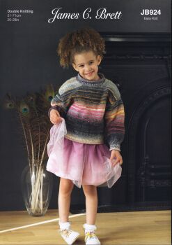 JB924 SWEATER KNITTING PATTERN BY JAMES.C.BRETT