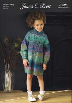 JB925 DRESS AND SWEATER KNITTING PATTERN BY JAMES.C.BRETT