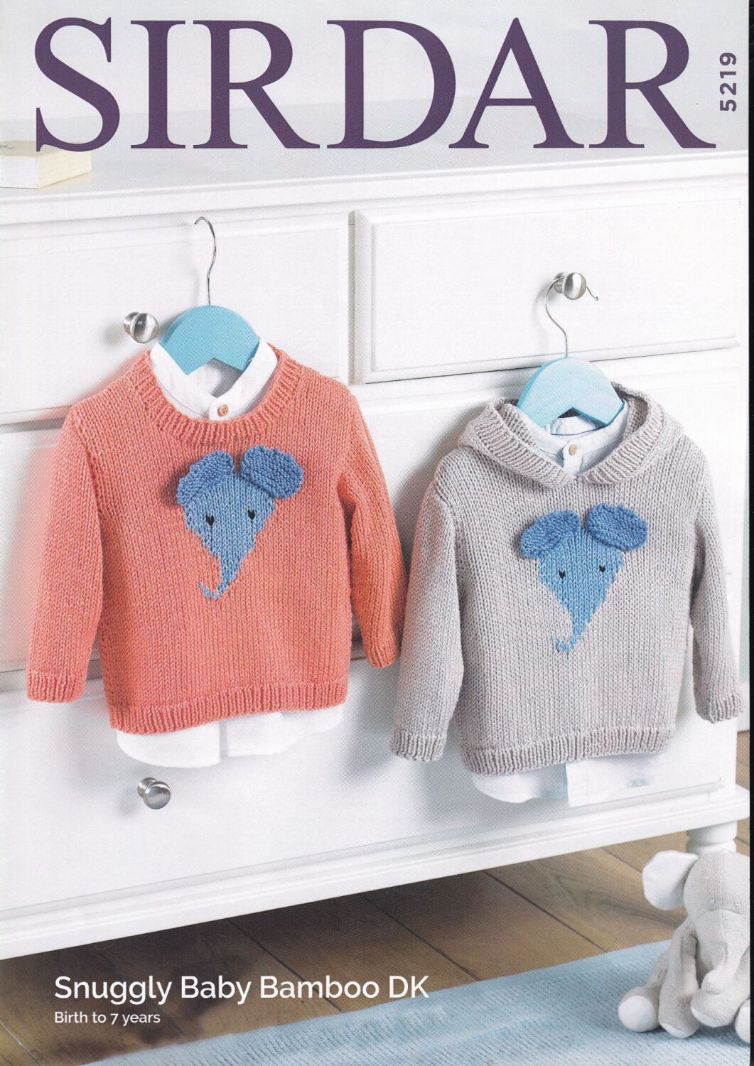 5219 ELEPHANT SWEATERS KNITTING PATTERN BY SIRDAR