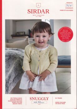 5261 CARDIGAN AND SHOES KNITTING PATTERN BY SIRDAR
