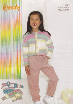 7024 CARDIGANS KNITTING PATTERN BY WENDY WOOLS
