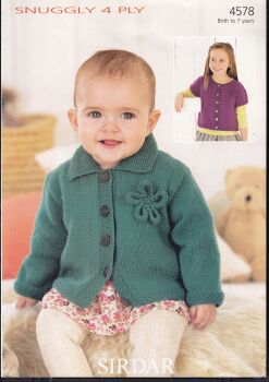 4578 CARDIGANS KNITTING PATTERN BY SIRDAR