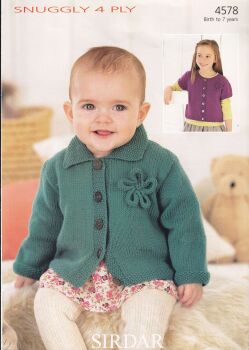 4578 CARDIGANS KNITTING PATTERN BY SIRDAR