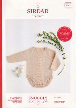 5389 LONG SLEVED ROMPER KNITTING PATTERN BY SIRDAR
