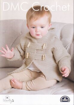 TEDDY TOGGLE JACKET CROCHET PATTERN BY DMC