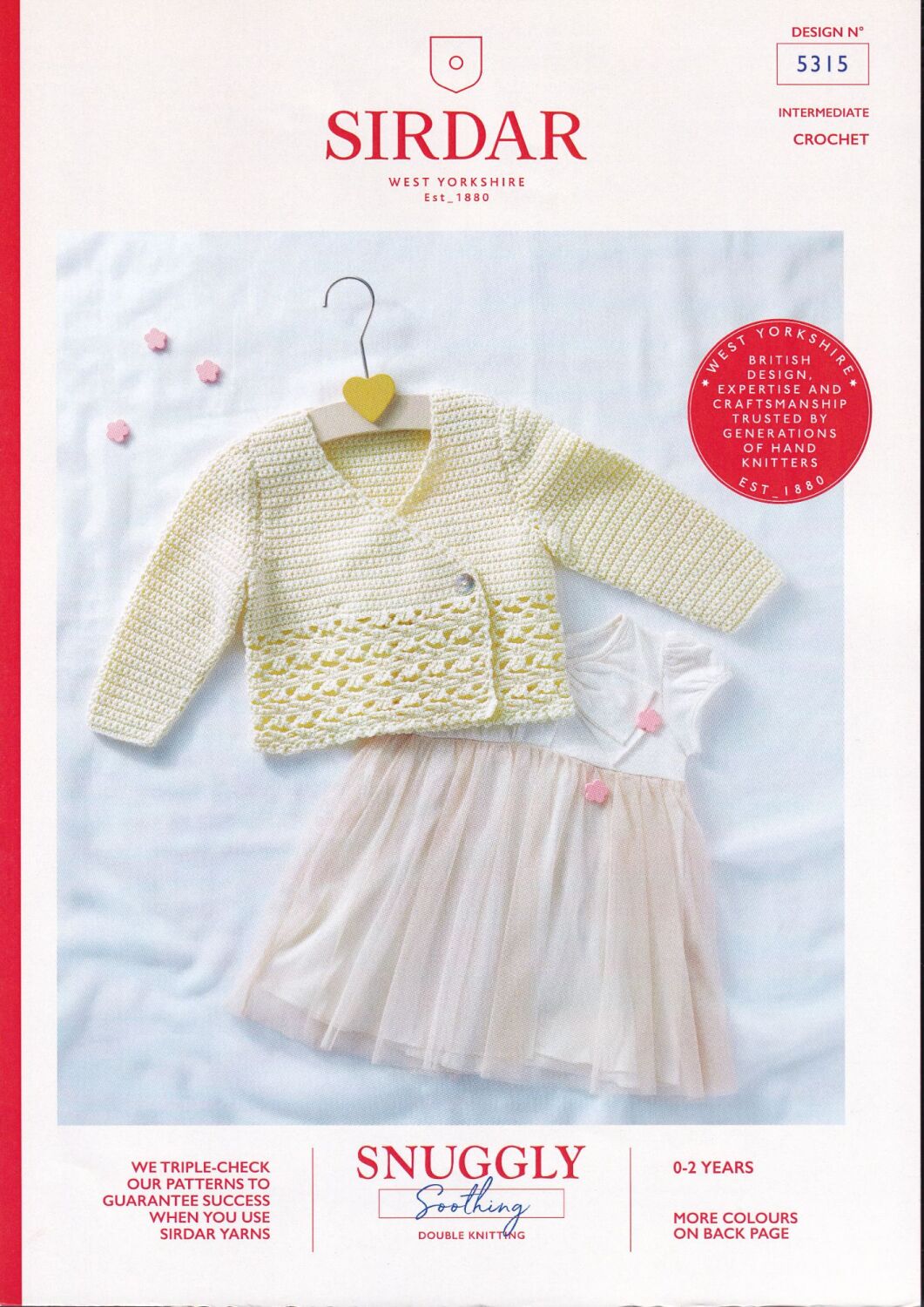 5315 WRAP AROUBD CARDIGAN CROCHET PATTERN BY SIRDAR
