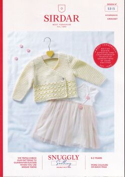 5315 WRAP AROUND CARDIGAN CROCHET PATTERN BY SIRDAR