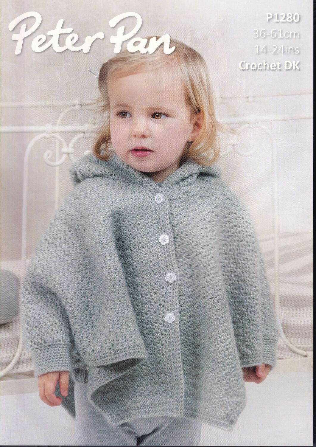 P1280 PETER PAN HOODED CAPE CROCHET PATTERN BY WENDY