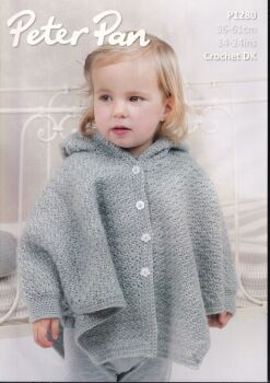 P1280 PETER PAN HOODED CAPE CROCHET PATTERN BY WENDY