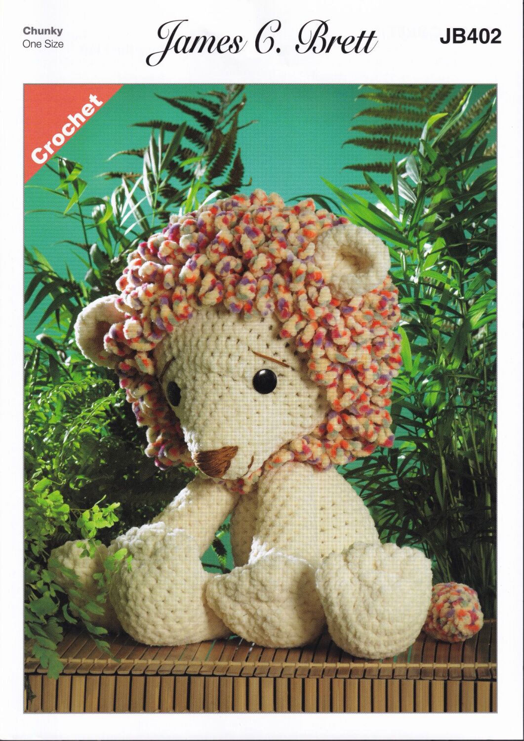 JB402 RORY THE LION CROCHET PATTERN BY JAMES.C.BRETT