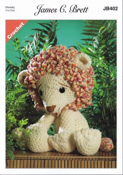 JB402 RORY THE LION CROCHET PATTERN BY JAMES.C.BRETT