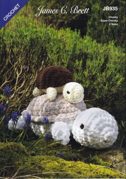 JB935 TILLY AND TOMMY TORTOISE CROCHET PATTERN BY JAMES.C.BRETT