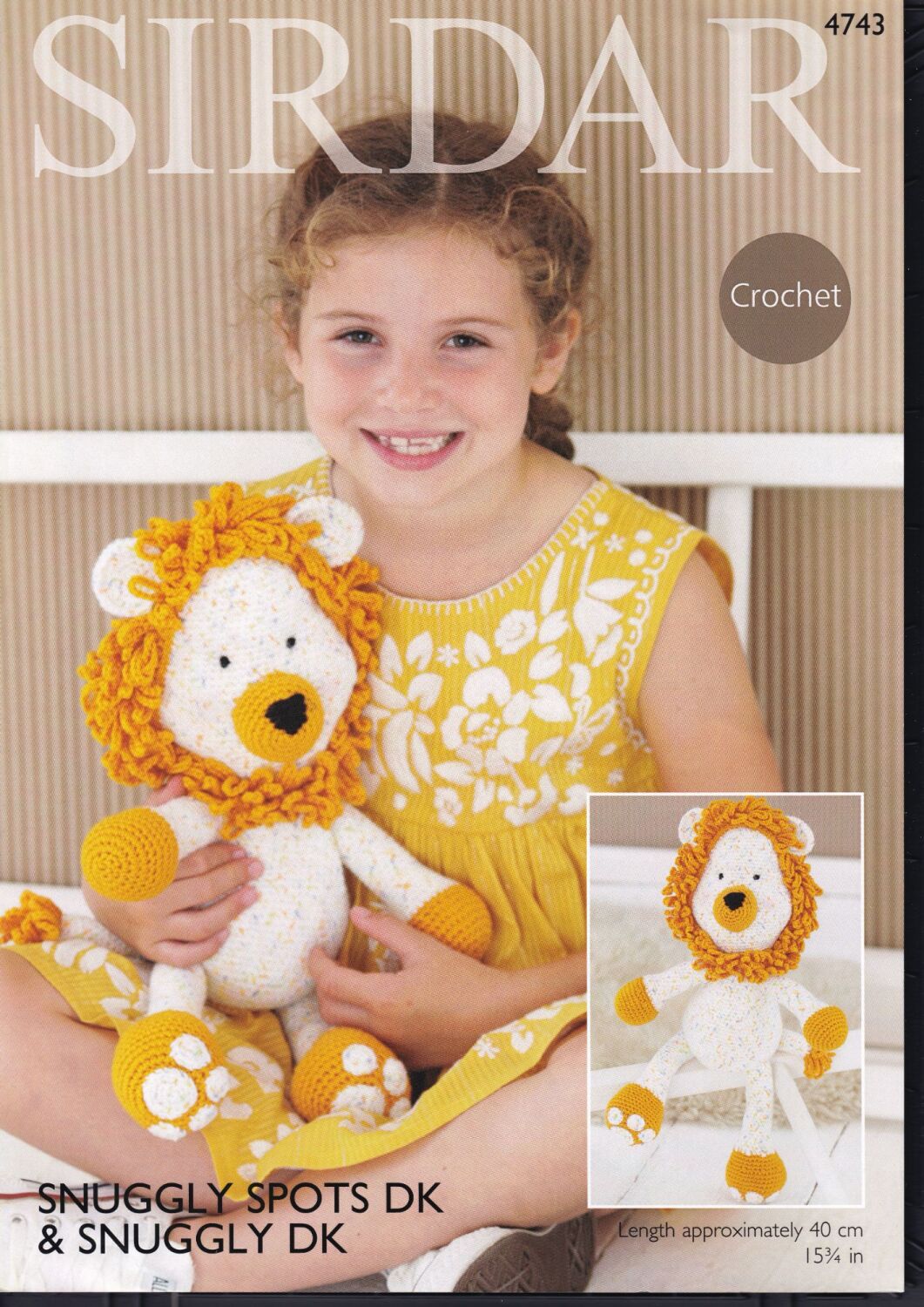 4743 LOGAN THE LION TOY CROCHET PATTERN BY SIRDAR