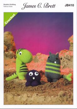 JB410 MAGIC MONSTERS 1 CROCHET PATTERN BY JAMES.C.BRETT
