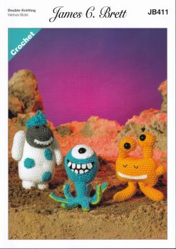 JB411 MAGIC MONSTERS 2 CROCHET PATTERN BY JAMES.C.BRETT