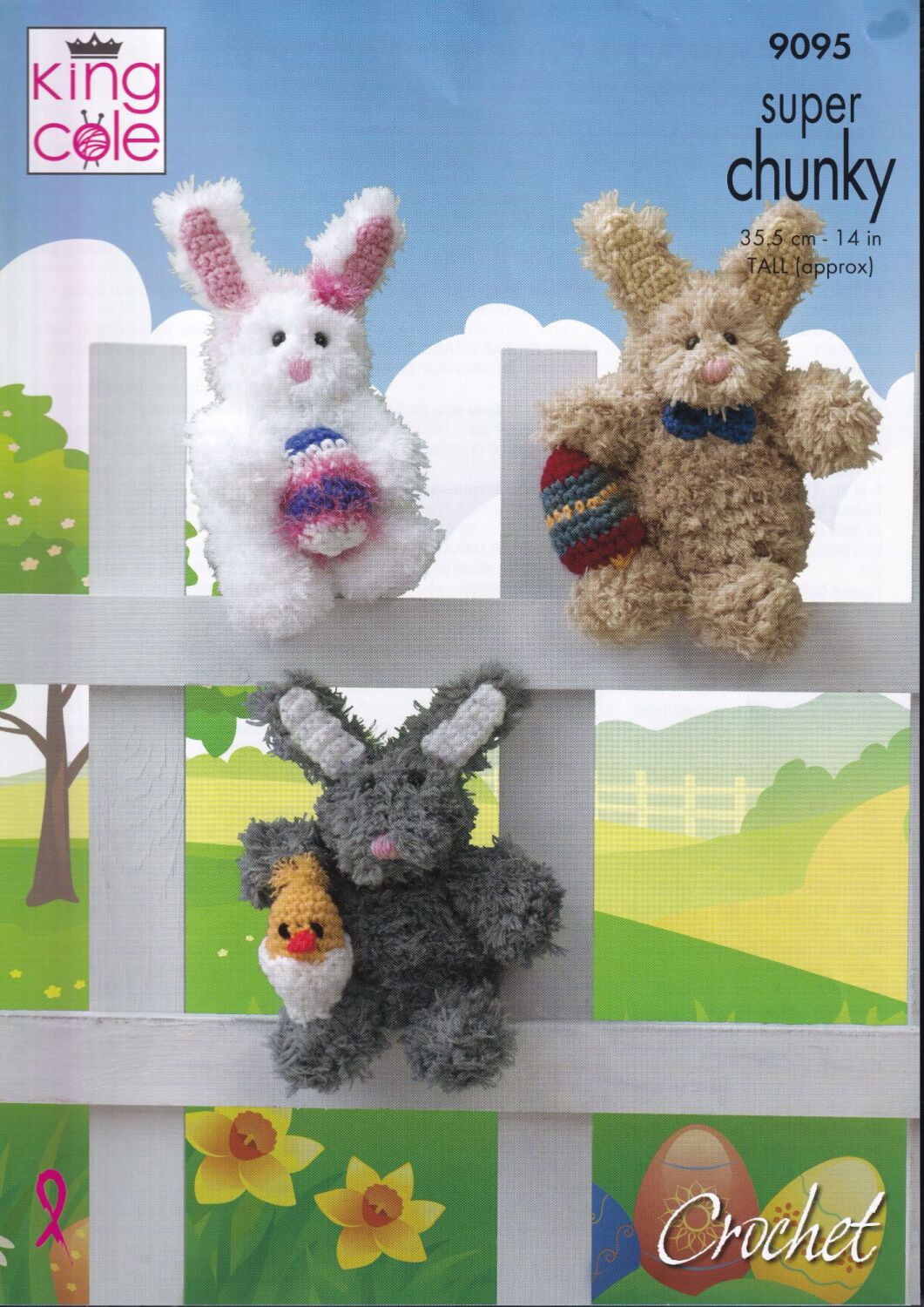 9095 BECKY BUNNY EASTER BUNNY CROCHET PATTERN BY KING COLE