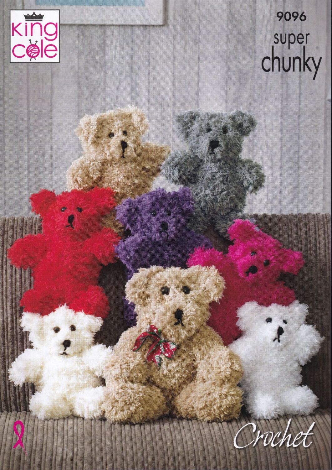 9096 JOSEPH THE BEAR CROCHET PATTERN BY KING COLE