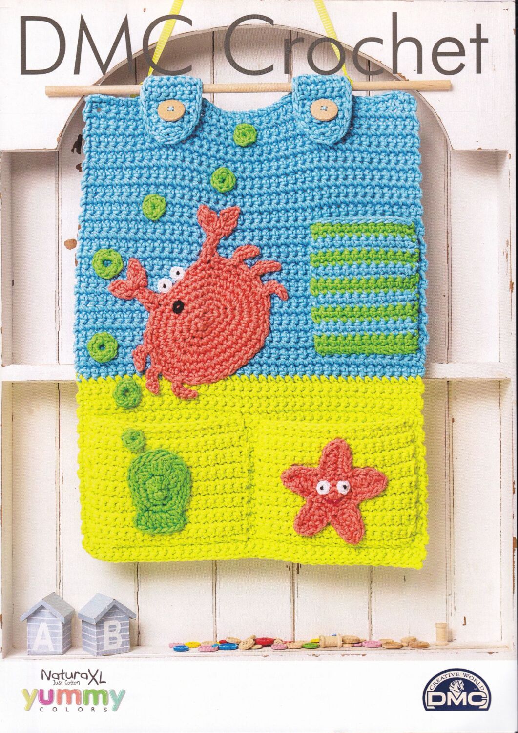 ROCKPOOL ROOM TIDY CROCHET PATTERN BY DMC