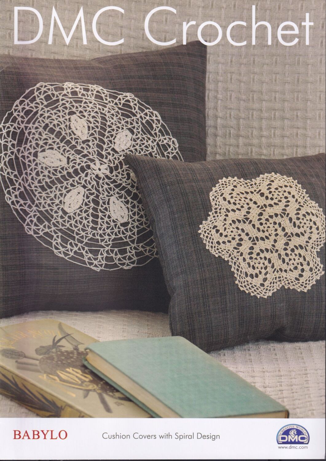 CUSHION COVERS WITH SPIRAL DESIGN BY DMC